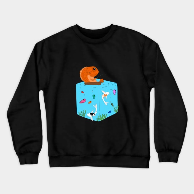Aqua Crewneck Sweatshirt by Happydesign07